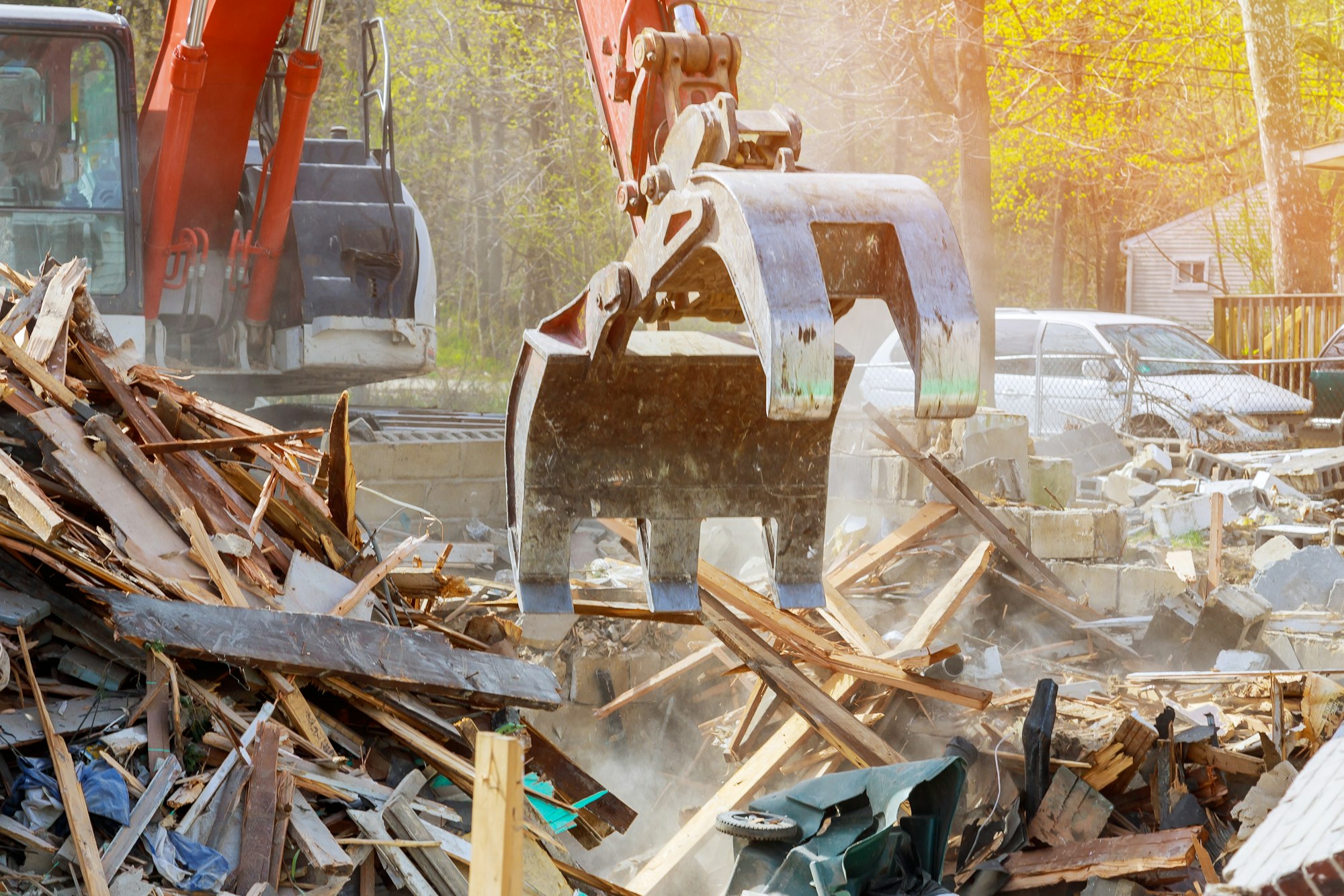 Demolition of an old house